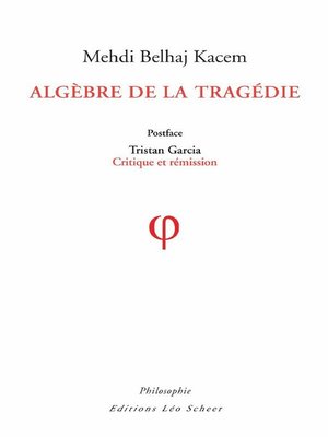 cover image of Algèbre de la Tragédie